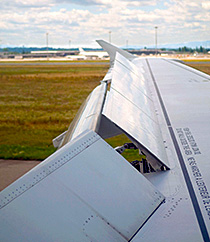 Kaydon Bearings - markets - commercial aerospace - airplane wing flaps