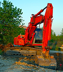 Kaydon Bearings - markets - heavy equipment - excavator