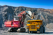 Kaydon Bearings - markets - mining - excavator and truck