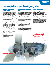 Kaydon pitch and yaw bearing upgrades brochure