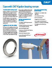 SKF Kaydon Remanufactured Pitch and Yaw Bearings brochure