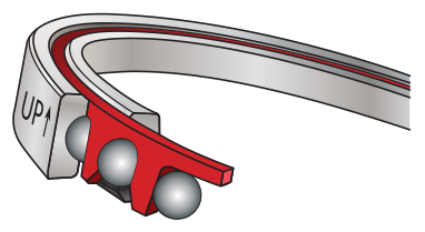 Kaydon Bearings - mounting thin section bearings - radial bearings & four-point contact bearings are typically marked with an UP arrow to show proper orientation