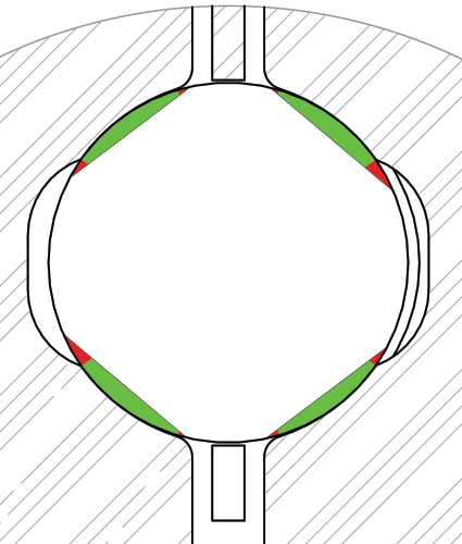 Kaydon Bearings - Bearing upgrade: path surface area. OEM pitch bearing.