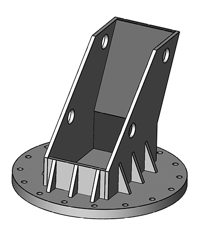 Braces increase structure rigidity and distribute the load - Kaydon Bearings white paper